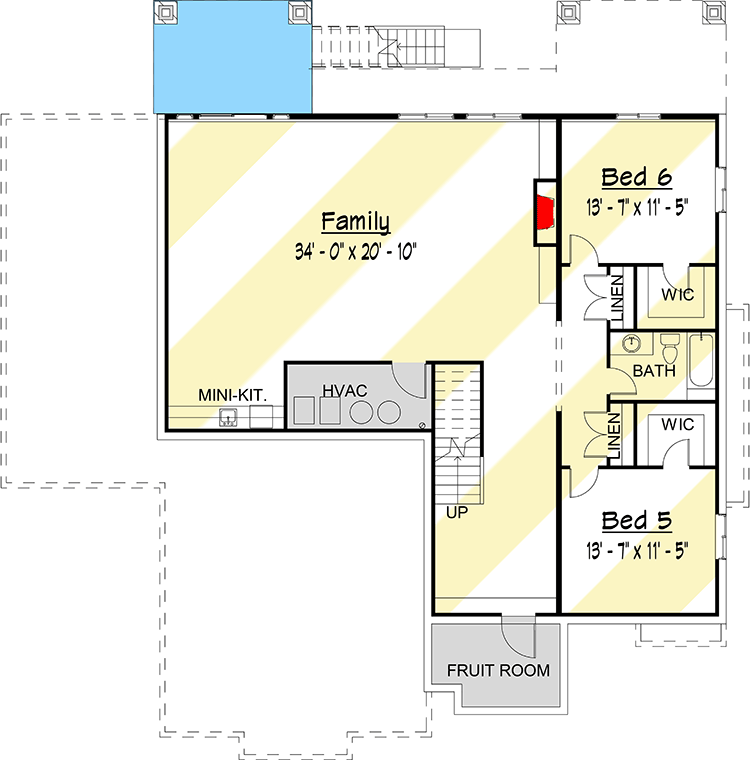 Plan 910003WHD: Exclusive New American House Plan with Two-Story Great Room - Floor Plan - Optional Lower Level - Craftsman, New American