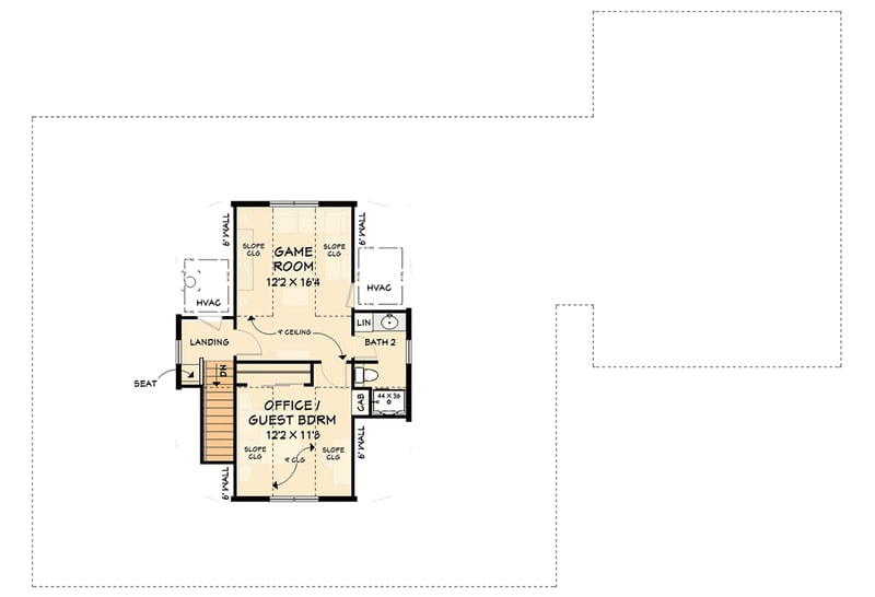 Plan 28938JJ: 4-Bedroom Modern Country Farmhouse House Plan with Main Level Master Suite - Floor Plan - 2nd Floor - Country, Farmhouse, New American