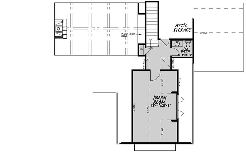 Plan 70651MK: Stunning Country House Plan with Bonus Room above Garage - Floor Plan - Bonus - Country, Craftsman, New American, Ranch, Traditional