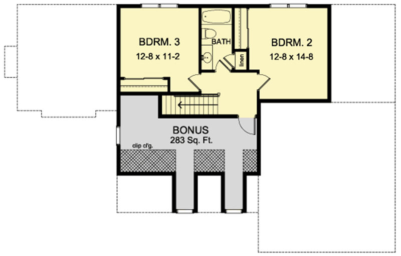 Plan 790077GLV: Exclusive Country House Plan with Main-Floor Master - Floor Plan - 2nd Floor - Country, Ranch