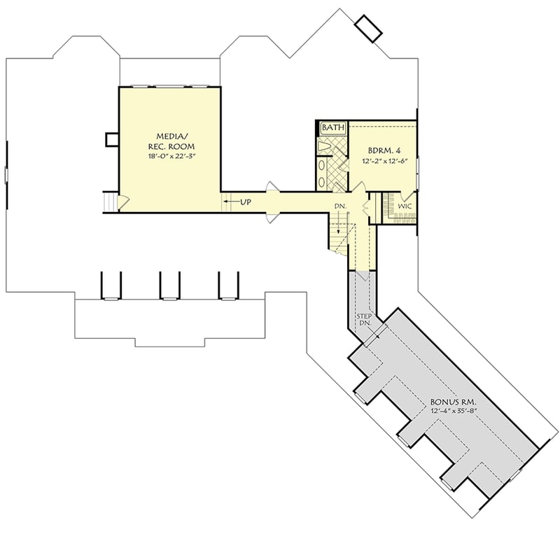 Plan 710360BTZ: Spacious Two-Story Home Plan with Angled 3-Car Garage - Floor Plan - 2nd Floor - Georgian, Southern