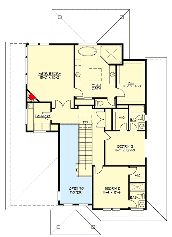 Plan 23854JD: Spectacular Prairie Home Plan with Lower-Level Rec Room - Floor Plan - 2nd Floor - Contemporary, Mid Century Modern, Modern, Northwest, Prairie
