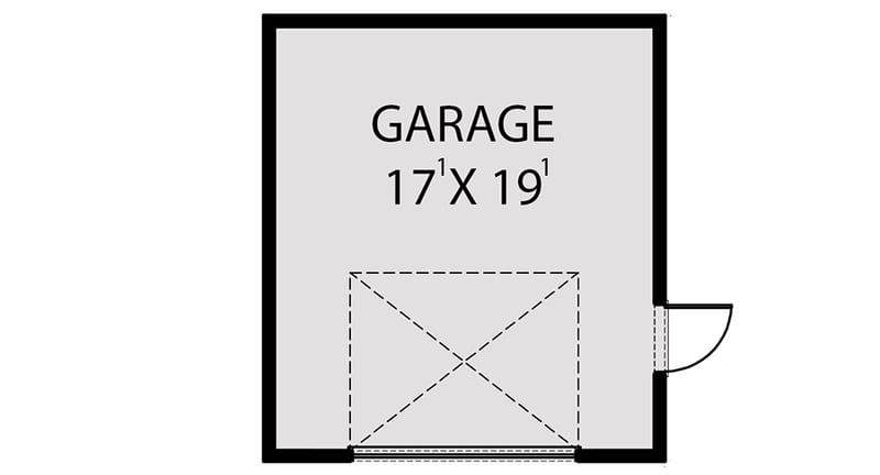 Plan 280097JWD: Small Modern Home Plan with Detached 1-Car Garage - Floor Plan - Detached Garage - Contemporary, Modern, Northwest