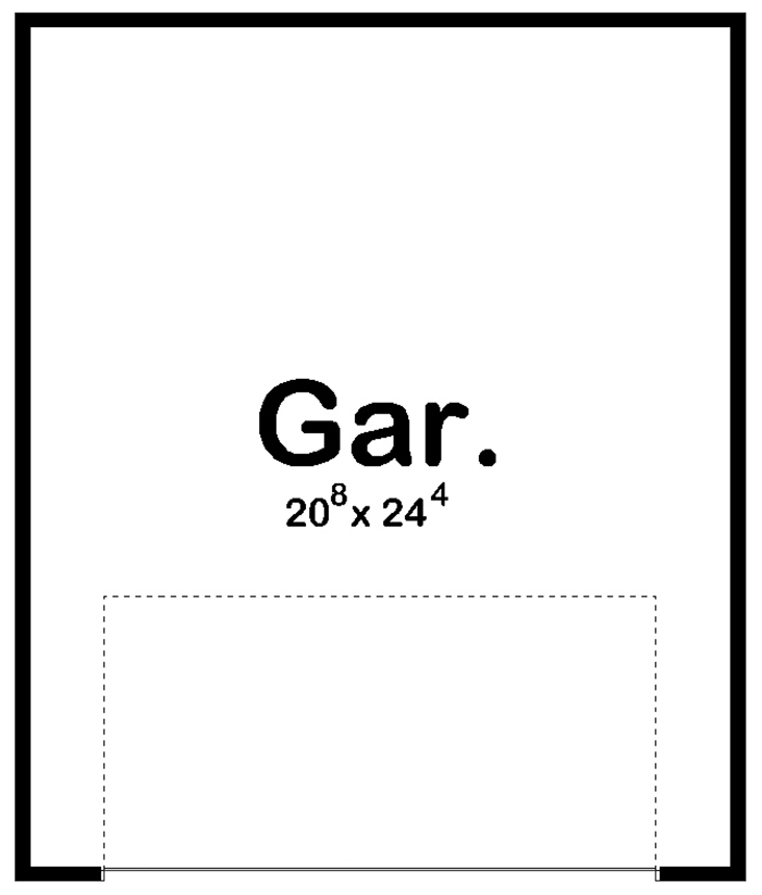 Plan 62916DJ: Craftsman-style Detached Garage with Workshop Potential - Floor Plan - Main Level - Craftsman