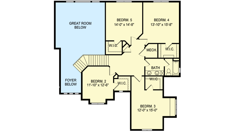 Plan 290121IY: Two-Story New American Home Plan with Main-level Master ...
