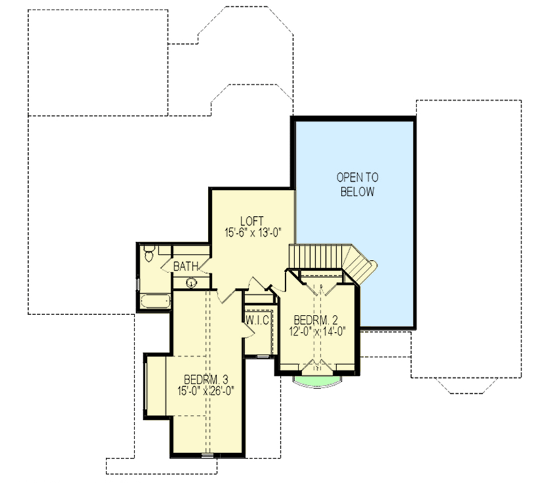 Plan 290130IY: Multi-Generational French Country Home Plan with Lower-level Apartment - Floor Plan - 2nd Floor - European, French Country