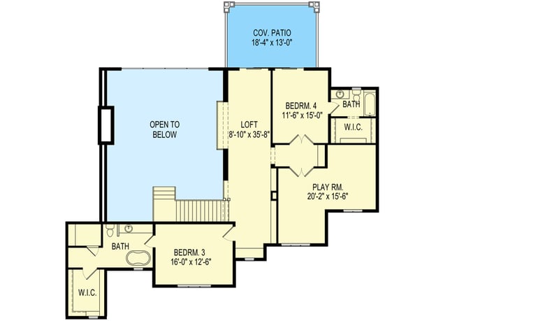 Plan 290139IY: Extravagant Two-story Modern Farmhouse Plan with Casita and Sports Court - Floor Plan - 2nd Floor - Country, Craftsman, Farmhouse, Modern Farmhouse, Mountain, New American, Northwest