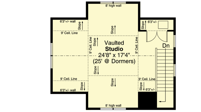 Plan 720031DA: Cottage Escape with Covered Porches On Two Sides - Floor Plan - 2nd Floor - Cottage, Country, Vacation
