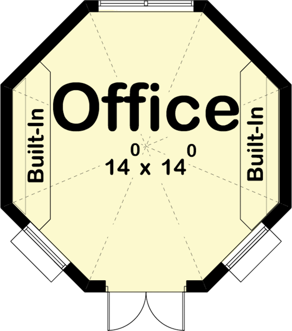 Plan 62330DJ: Cottage-style Work-From-Home Plan - Floor Plan - Main Level - Cottage, Country, Victorian