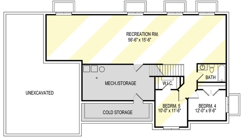 Plan 290131IY: Northwest Craftsman with Optional Lower Level - Floor Plan - Optional Lower Level - Craftsman, Northwest, Ranch