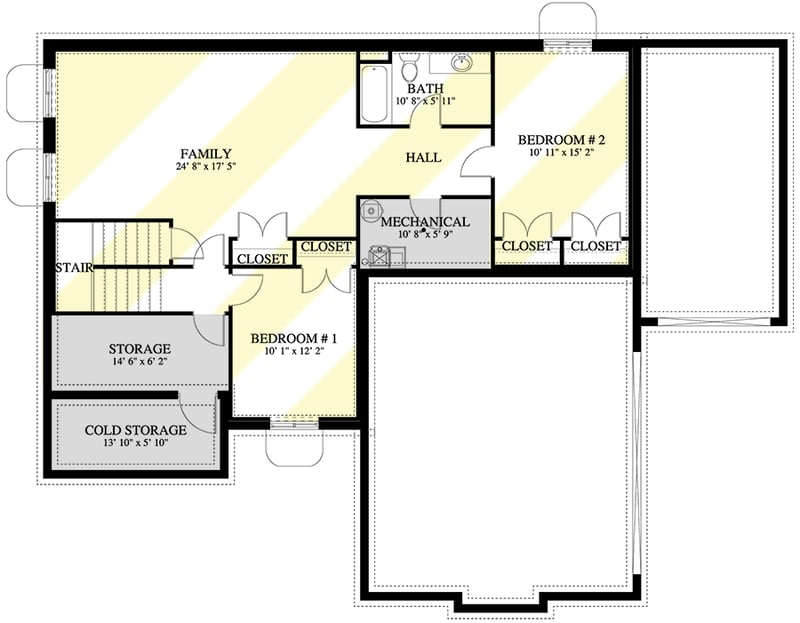 Plan 61384UT: Exclusive Northwest Home Plan with Home Office and Optional Lower Level - Floor Plan - Optional Lower Level - Country, Craftsman, Northwest, Traditional