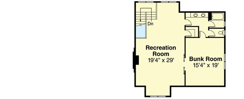 Plan 720062DA: Country Lodge with Wraparound Porch and an Upstairs Bunk and Rec Room - Floor Plan - 2nd Floor - Country, Farmhouse, Mountain, New American, Rustic