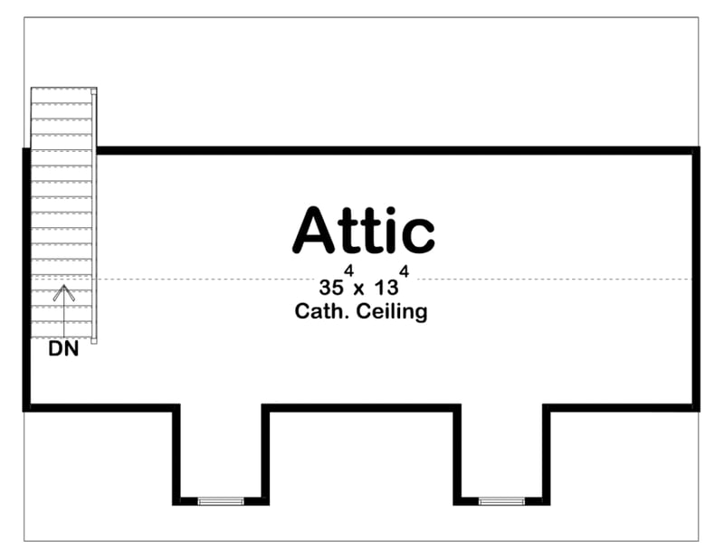 Plan 623046DJ: Detached Garage with 3 Bays and Loft Above - 1008 Sq Ft - Floor Plan - Main Level - Country, Traditional