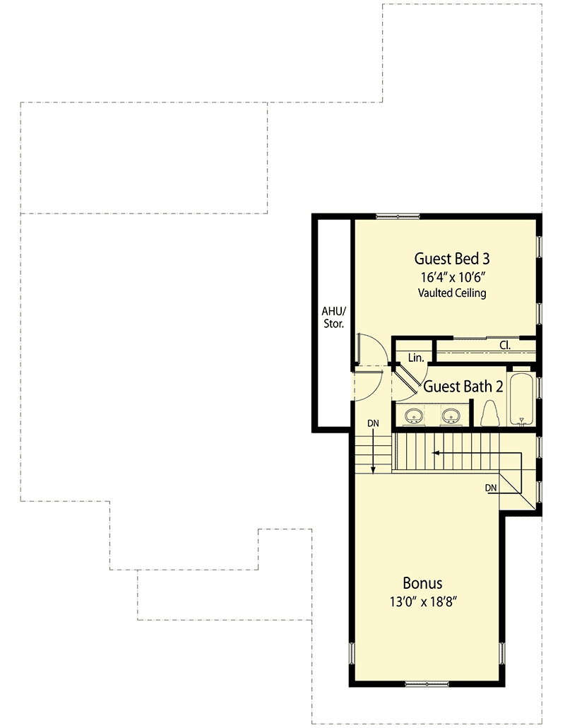 Plan 33114ZRX: 2-Story Stock Home Plan - Floor Plan - 2nd Floor - Southern