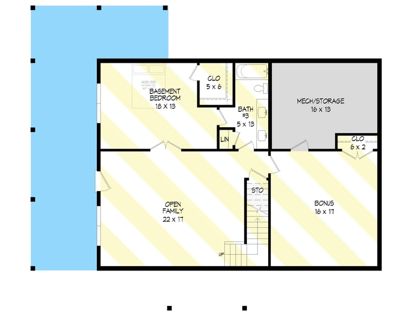 Plan 68966VR: Expanded 2-Story Mountain House Plan with Main Floor Master Suite - Floor Plan - Optionally Finished Lower Level - Country, Mountain, Rustic, Vacation