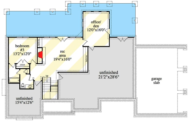 Plan 29898RL: 3315 Square Foot Walkout Ranch House Plan with Formal Dining Room - Floor Plan - Optionally Finished Lower Level - Country, Craftsman, New American, Ranch