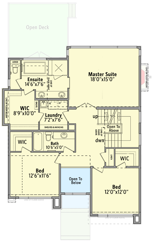 Plan 81771AB: Modern 3000 Square Foot Home Plan 3rd Floor Office and Loft - Floor Plan - 2nd Floor - Contemporary, Modern, Northwest