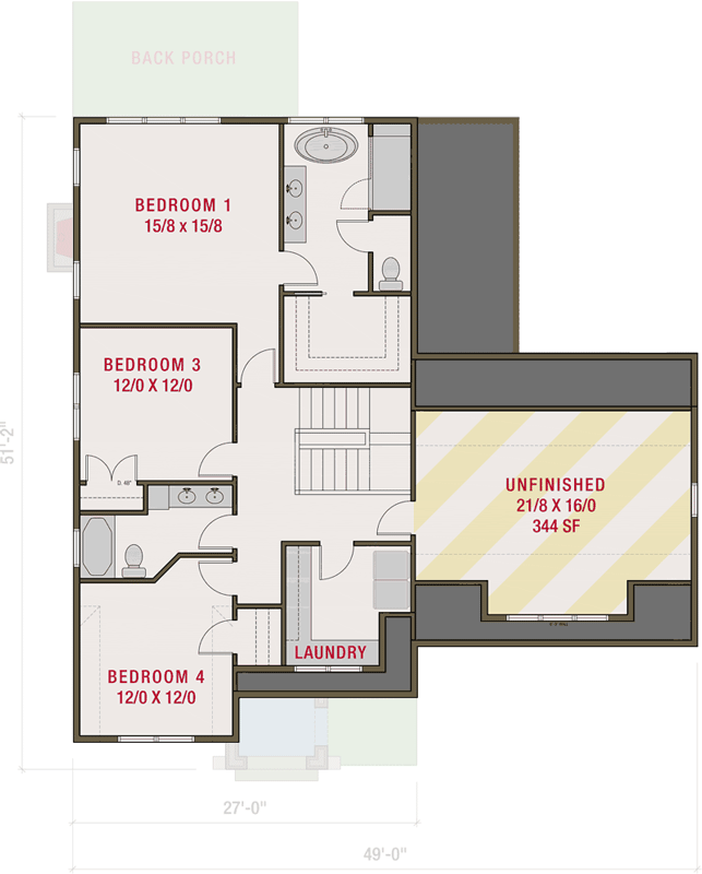 Plan 50219PH: Tudor-Inspired 4-Bed House Plan with Bonus Expansion