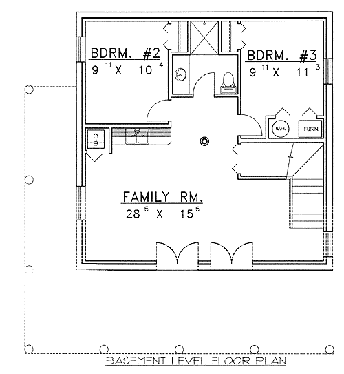 Plan 35129GH: Log Getaway - Floor Plan - Basement - Log Cabin, Mountain, Rustic, Vacation