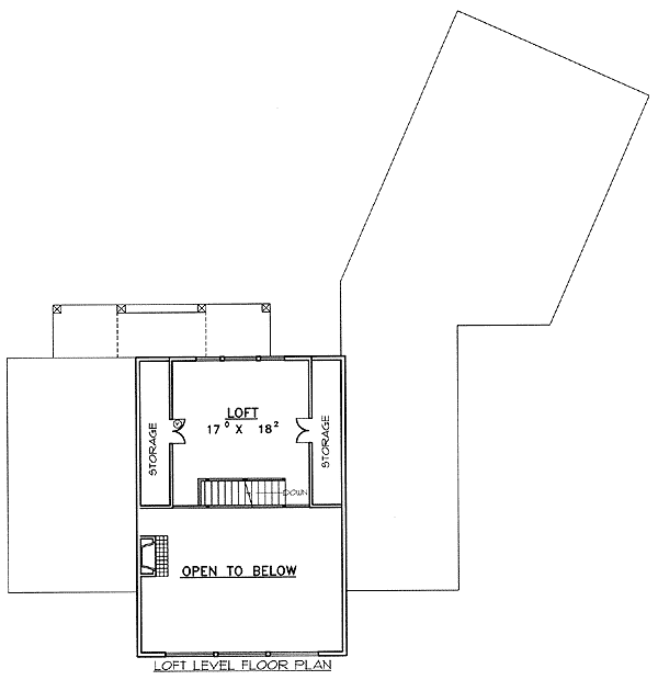 Plan 35186GH: Commanding Views From Twin Covered Decks - Floor Plan - 2nd Floor - Contemporary, Mountain, Vacation