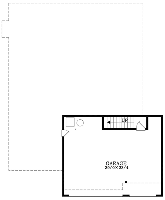 Plan 28102J: Northwest Craftsman Plan with Vaulted Great Room and Master Bedroom - Floor Plan - Drive Under Garage - Craftsman, Northwest, Traditional