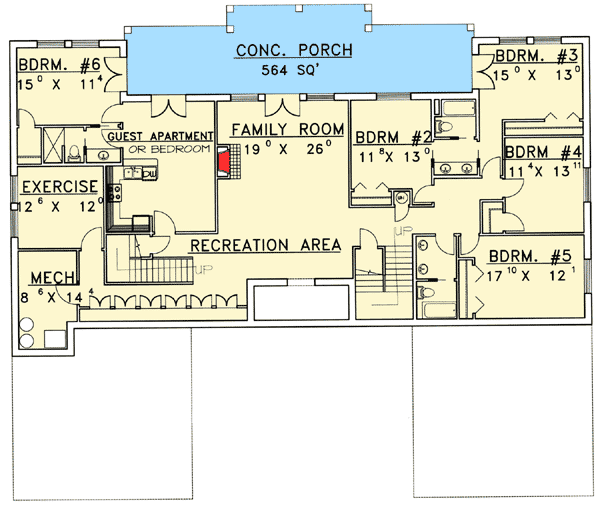 Plan 35415GH: Luxurious Mountain Lodge - Floor Plan - Basement - Mountain, Northwest, Vacation