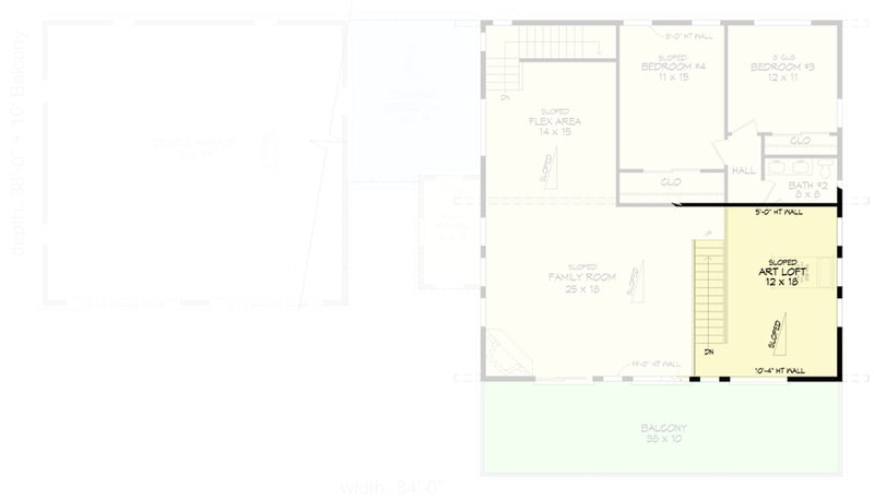 Plan 680172VR: 3212 Sq Ft Lake House Plan with 4 Bedrooms Plus Loft and 2-Car Garage - Floor Plan - 3rd Floor - Country, Mountain, Rustic