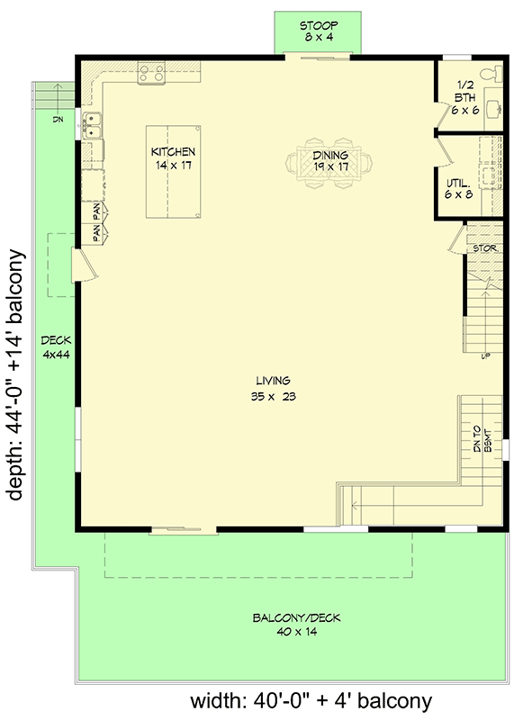 Plan 680220VR: Contemporary 3-Story House Plan with Observation Deck - 5305 Sq Ft - Floor Plan - Main Level - Beach, Coastal, Contemporary