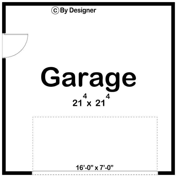 Plan 623301DJ: Traditional 2-Car Garage Plan with Colonial Cut Door Opening - Floor Plan - Main Level - Colonial, Country, Traditional