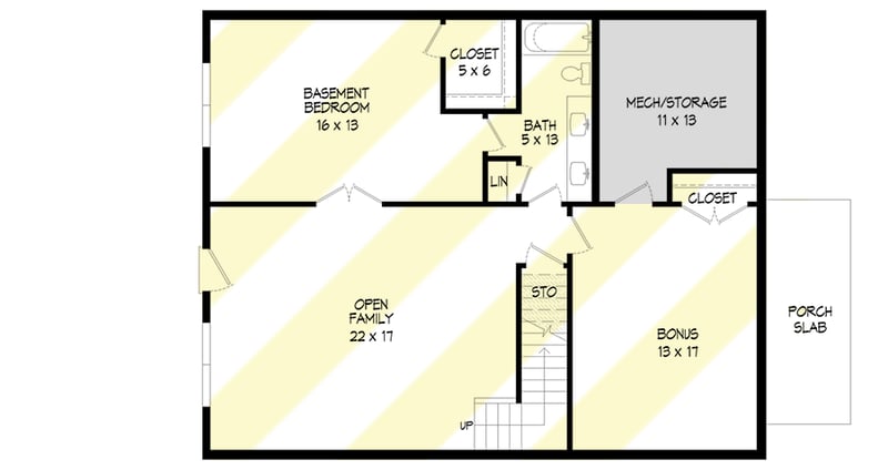 Plan 680252VR: 2-Story Lake House Plan with Lower Level Expansion - 2149 Sq Ft - Floor Plan - 3rd Floor - Country, Mountain
