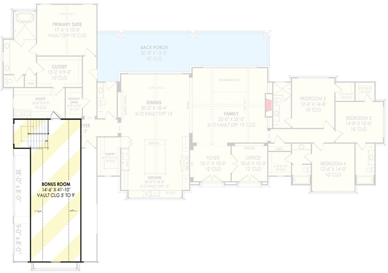 Plan 818117JSS: Transitional Tudor House Plan with Bonus Above 3-Car Garage - 3856 Sq Ft - Floor Plan - Bonus Level - European, Transitional, Tudor