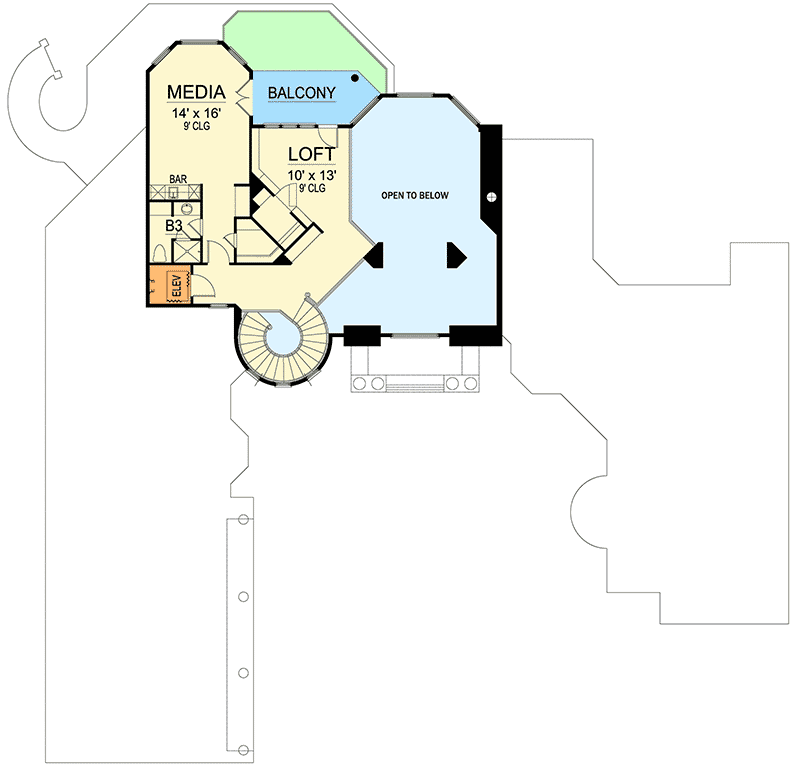 Plan 36513TX: Fabulous Master Suite - Floor Plan - 2nd Floor - European