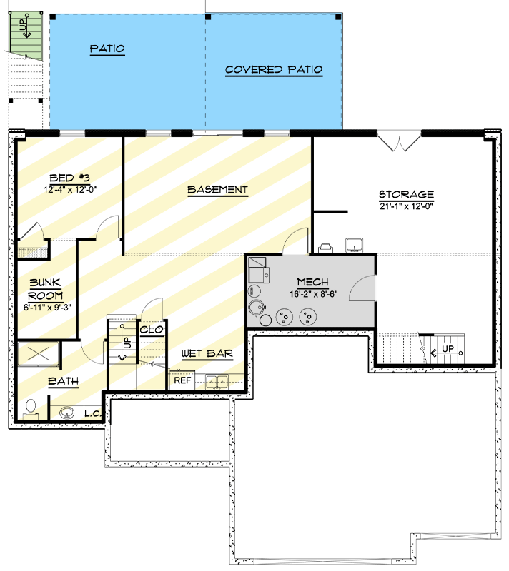 Plan 135283GRA: 2-Bed Traditional House Plan with Stacked Porches ...