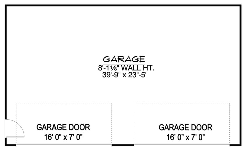 Plan 135289GRA: 4-Car Traditional Detached Garage - 960 Sq Ft - Floor Plan - Main Level - Traditional