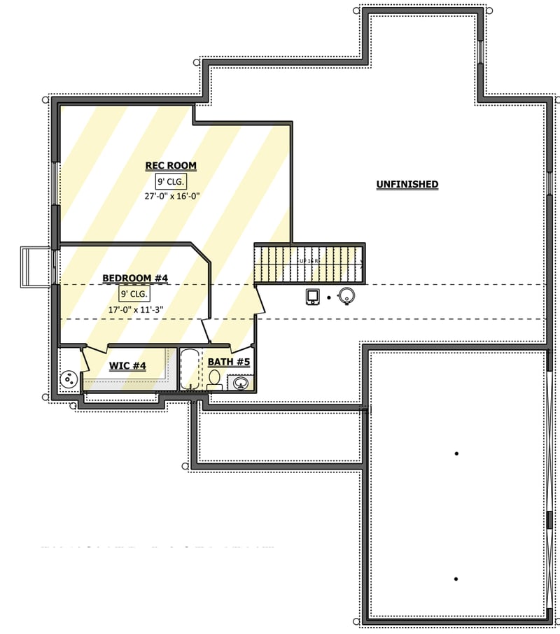 Plan 911047JVD: Two-Story New American House Plan with Optionally Finished Bonus Room - 2910 Sq Ft - Floor Plan - Optionally Finished Lower Level - Country, Craftsman, New American, Traditional