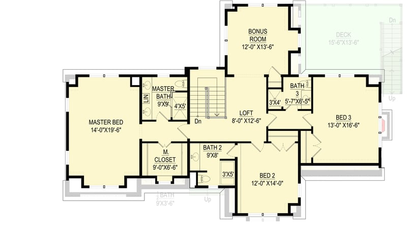Plan 670007NEA: Charming 3-Bed Shingle-Style House Plan with 2-Car Garage Option - 2869 Sq Ft - Floor Plan - 2nd Floor - Cape Cod, Coastal, Shingle, Traditional