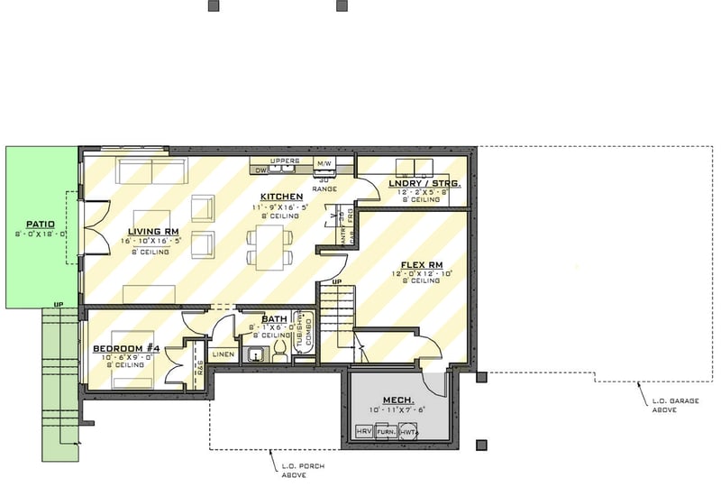 Plan 770521JME: 3-Bed European Transitional House Plan with Den or Flex Room - 2473 Sq Ft - Floor Plan - Optional Lower Level - European, Transitional, Tudor