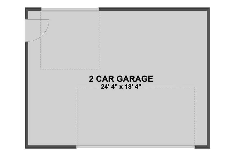 Plan 61621UT: Spacious Traditional Garage Plan 475 Sq Ft - Floor Plan - Main Level - Traditional