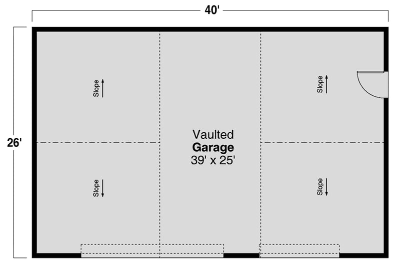Plan 720121DA: 3-Car Traditional Garage Plan - Floor Plan - Main Level - Traditional