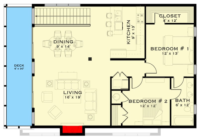 Plan 147044RML: Contemporary Northwest House Plan with Two Story Great Room - Floor Plan - 2nd Floor - Contemporary, Northwest