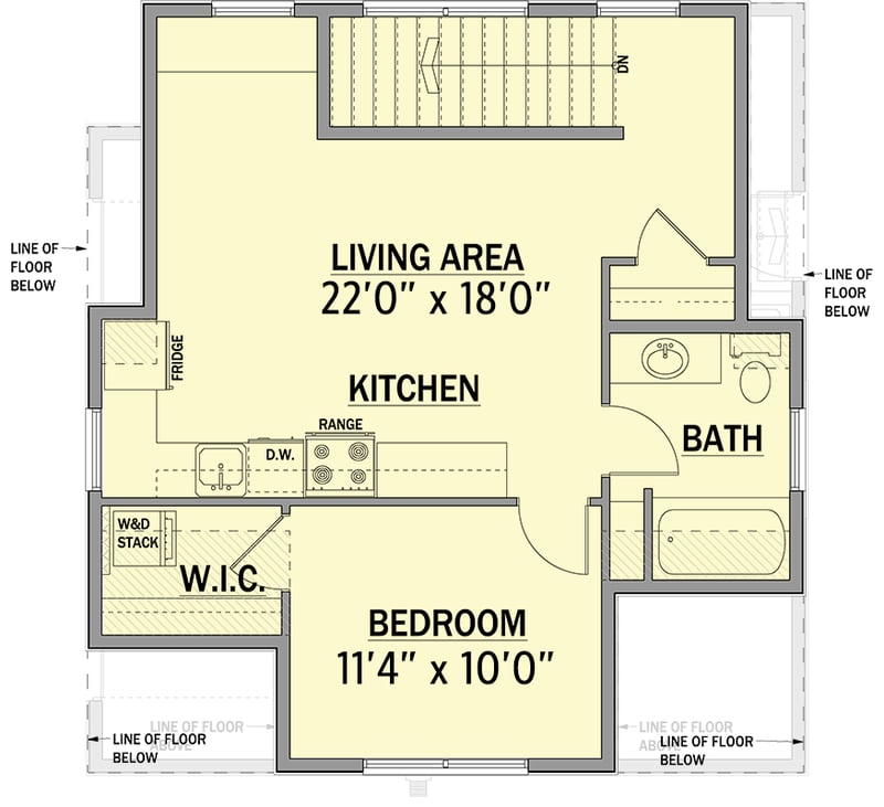 Plan 81879AB: Modern Farmhouse In-Law Suite House Plan with Spacious 2-Car Garage - Floor Plan - 2nd Floor - Modern Farmhouse, New American