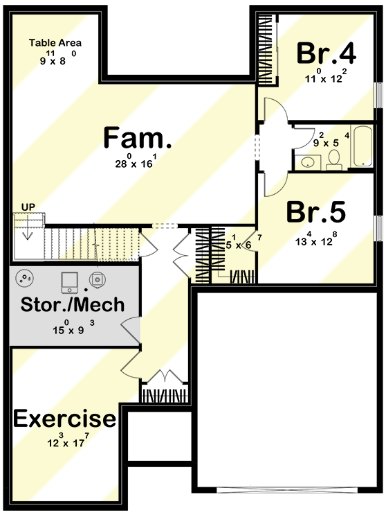 Plan 623535DJ: 3-Bed Modern Ranch Farmhouse with Optional Lower Level - Floor Plan - Optional Lower Level Layout ($ Paid Option) - Country, Farmhouse, Ranch