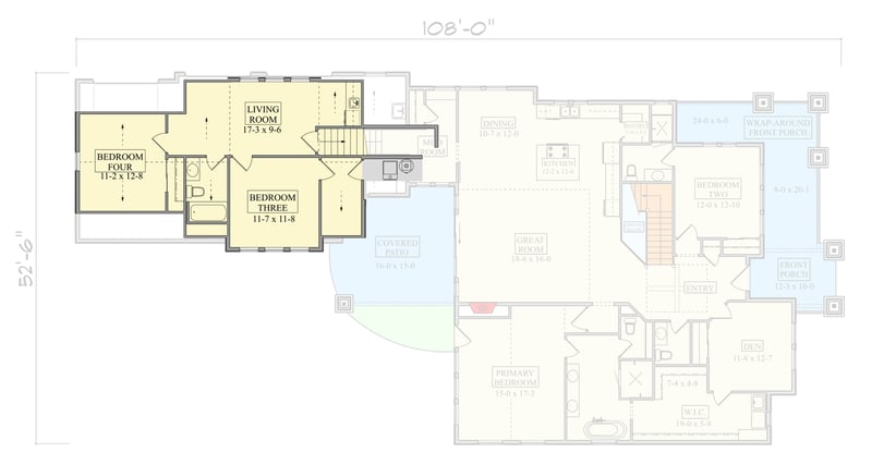 Plan 95279RW: Spacious Mountain House Plan with Wrap-Around Porch and Wine Room - Floor Plan - 2nd Floor - Craftsman, Mountain, New American