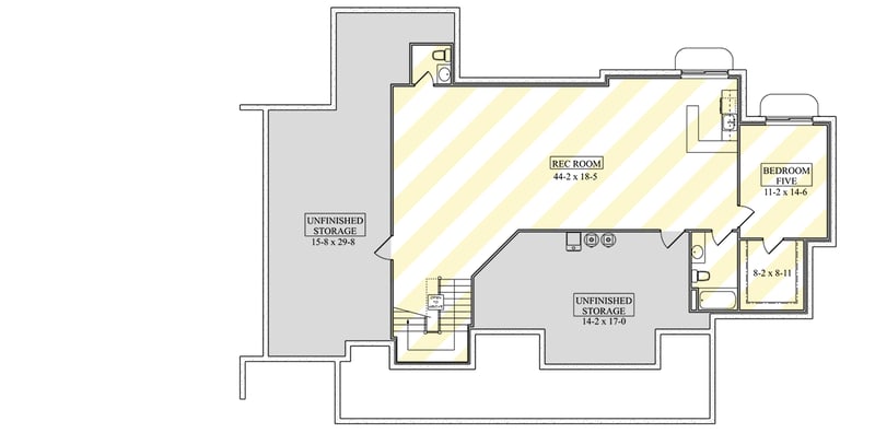 Plan 95310RW: Luxury Modern Farmhouse House Plan: First-Floor Master, 4-Car Garage, Two-Story Great Room - Floor Plan - Optional Lower Level - Modern Farmhouse, New American