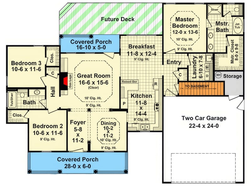 Plan 51274MM: Elegant Modern Farmhouse Plan with 3 Beds, Open Living ...