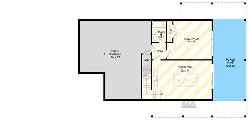 Plan 680614VR: Mountain House Plan with Main Level Master and Vaulted Great Room - Floor Plan - Optionally Finished Lower Level - Mountain