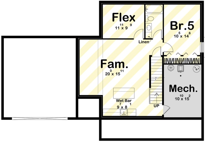 Plan 623558DJ: Charming Farmhouse House Plan with Upstairs Laundry and Butler's Pantry - Floor Plan - Optional Lower Level Layout ($ Paid Option) - Farmhouse