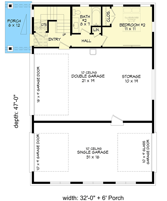 Plan 680623VR: Contemporary Mountain House Plan with 3-Car Garage and Expansive Balcony - Floor Plan - Main Level - Contemporary, Mountain