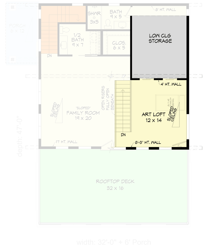 Plan 680623VR: Contemporary Mountain House Plan with 3-Car Garage and Expansive Balcony - Floor Plan - 3rd Floor - Contemporary, Mountain