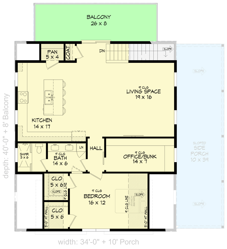 Plan 680624VR: Charming Country House Plan with Loft, Flex Space, and 3-Car Garage - Floor Plan - 2nd Floor - Country
